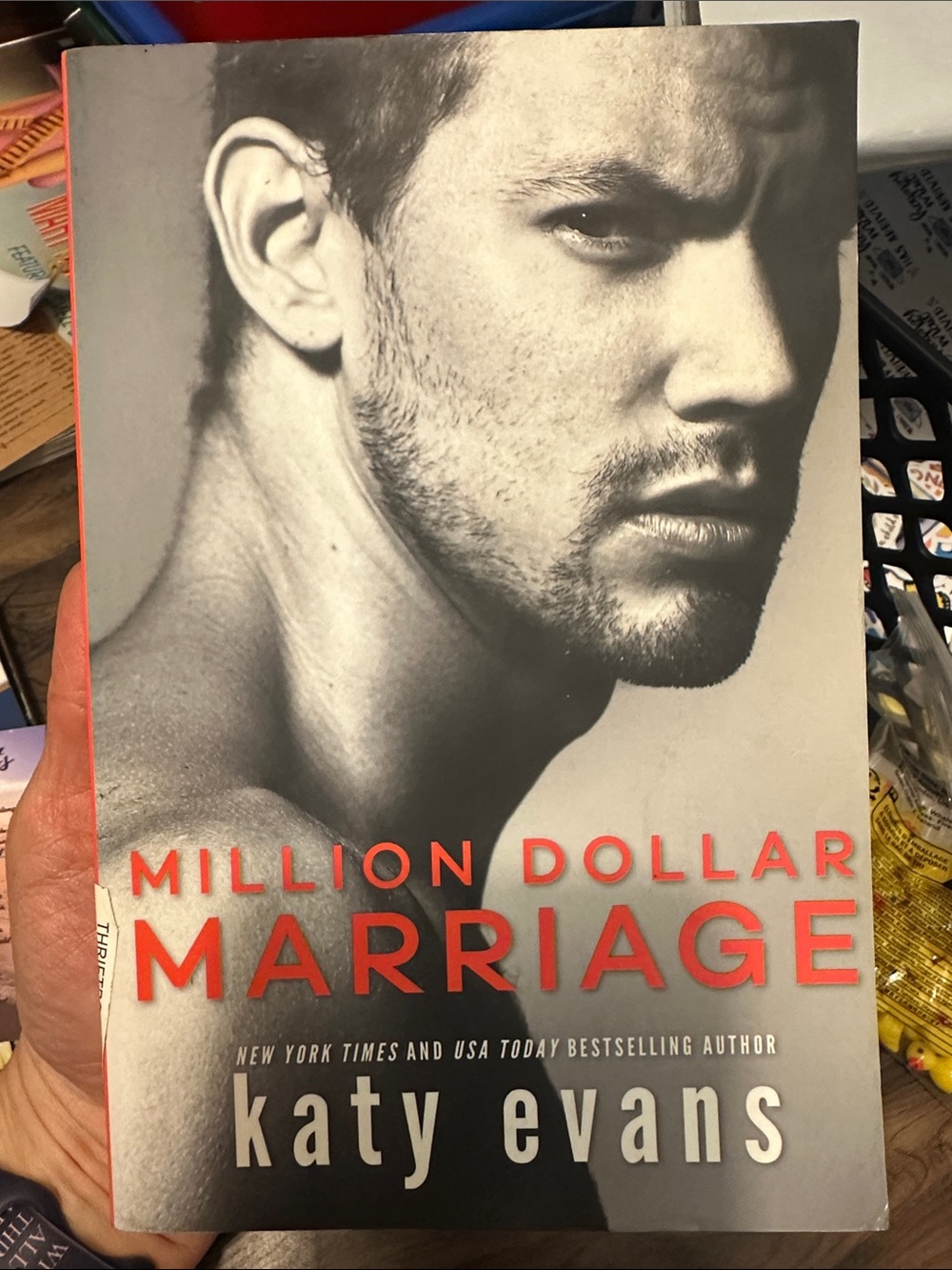 Million Dollar Marriage by Katy Evans - Gray & Red Cover